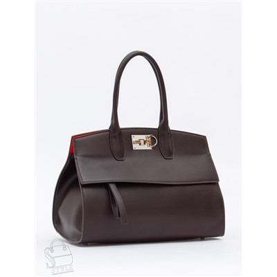 Сумка женская кожаная 1049M coffee Polina&Eiterou