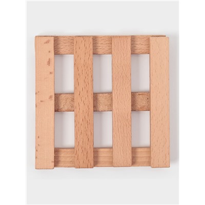 Подставка под горячее Доляна, 14×2 см, дерево