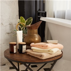 Полотенце махровое «Экономь и Я», 70×140 см, 100% хлопок, 320 г/м², молочное