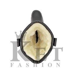 Монголки высокие черные, литая подошва