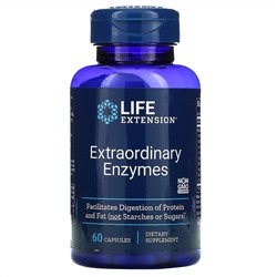 Life Extension, Дополнительные ферменты, 60 капсул
