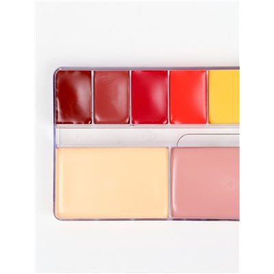 Профессиональный грим, палитра 12 цветов, №1, тональная