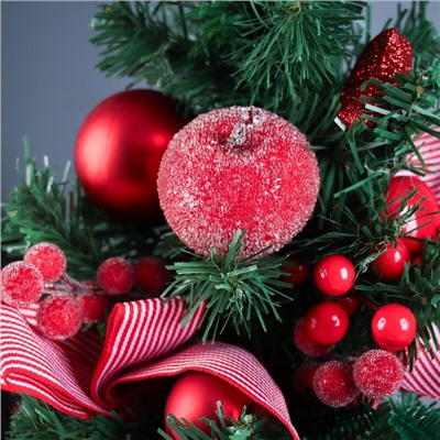 Искусственная ёлка настольная «Снежное яблочко» 59×26 см