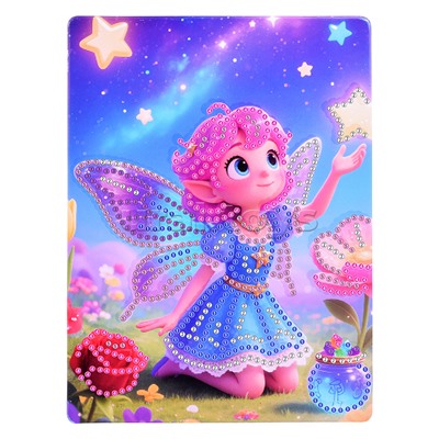 Мозаика алмазная "Маленькая фея" 15*20см
