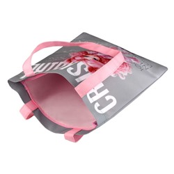 Сумка-шоппер на молнии 29x36 см "КРАСОТКА" 69074 полиэстер, сублимационная печать, 1 отд Феникс