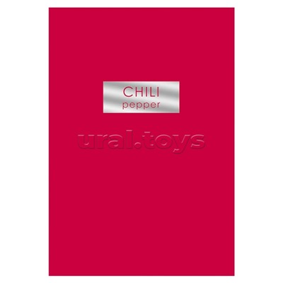 Тетрадь 48л. клетка "Chili Pepper" скрепка. Обл.: мел.картон пантон. печ, ламинация soft touch,