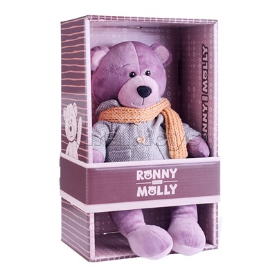 Мишка Ронни в Пальто, 21 см, в коробке