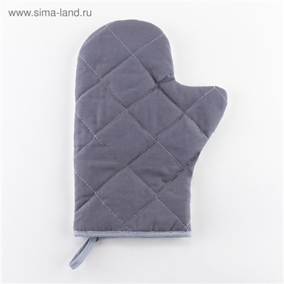 Варежка-прихватка Christmas flowers 20×27 см, саржа, 100% хлопок, ватин 250 г/м²