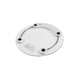 Весы напольные LVE-001, электронные, до 180 кг, от батареек 2хААА, стекло, белые