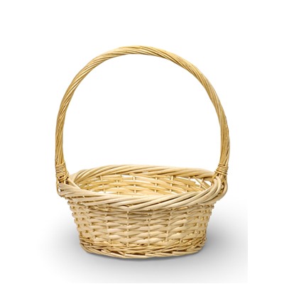 Корзина плетёная для хранения, лоза, светлая, набор 3 шт.