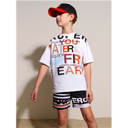 Шорты текстильные плавательные для мальчиков, средней длины