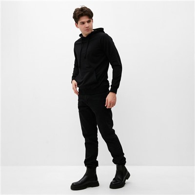 Толстовка мужская с капюшоном MIST Men's casual размер 52, черный