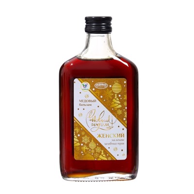 Новогодний безалкогольный алтайский медовый бальзам на травах Vitamuno «Женский», 250 мл