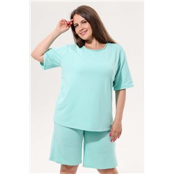 Туника футер 2-х нитка  4207/05/Бирюзовый