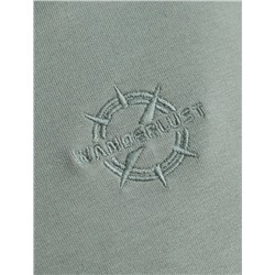 Свитшот с воротом стойкой на молнии из эластичного футера двухнитки