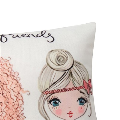 Наволочки декоративные набор 2 шт. «Этель. Девичьи истории», 40×40, велюр