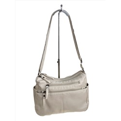 Женская сумка из искусственной кожи, цвет молочный