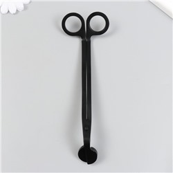 Ножницы для свечей нержавеющая сталь чёрные 18×6 см