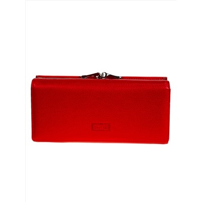 Женское портмоне из искусственной кожи, цвет красный