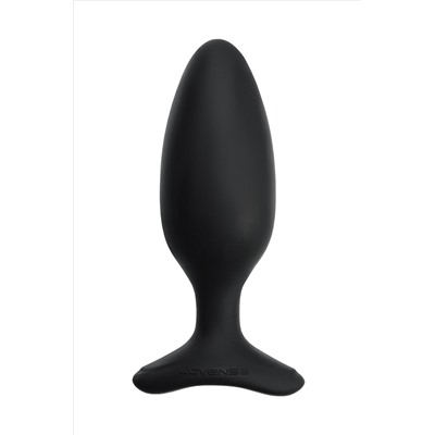 Черная анальная втулка LOVENSE Hush 2 (M) - 13,5 см.