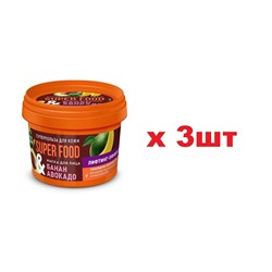 Super food Маска для лица 100мл Банан&Авакадо Лифтинг эффект 3шт