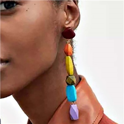 Акц -12% Серьги длинные на гвоздиках арт. 13 1027 (id 265750)