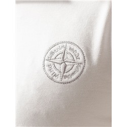 Футболка-поло из фактурного трикотажа