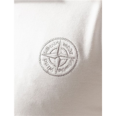 Футболка-поло из фактурного трикотажа