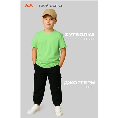 Детская однотонная футболка Happyfox