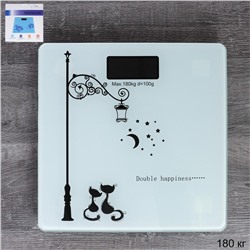 Весы напольные электронные 180 кг Коты / K-212 /уп 10/* без батареек