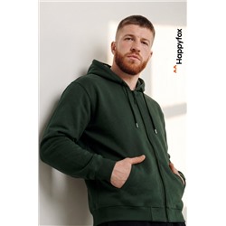 Мужская толстовка на молнии из футера трехнитки Happyfox