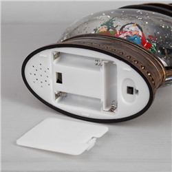 Светодиодная фигура «Дети и снеговик» 8×25×4 см, пластик, батарейки ААх3 (не в комплекте), свечение тёплое белое