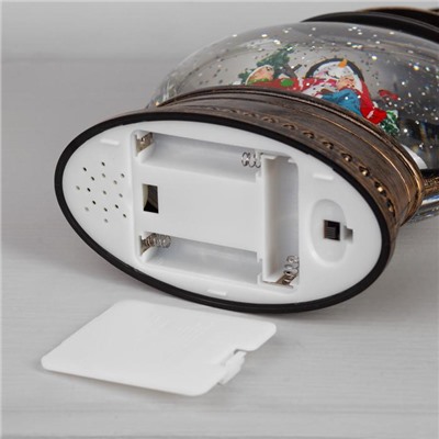 Светодиодная фигура «Дети и снеговик» 8×25×4 см, пластик, батарейки ААх3 (не в комплекте), свечение тёплое белое