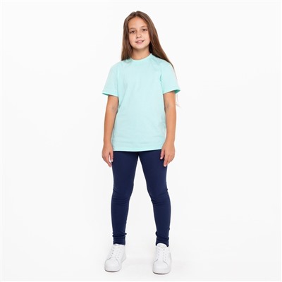 Легинсы термо для девочки, синие, рост 134-140 см