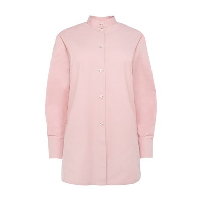 Рубашка женская MINAKU: Casual Collection, размер 48, тёмно-розовая