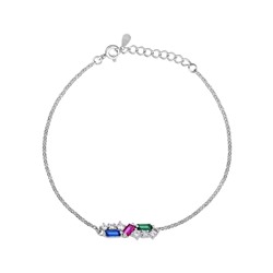 Браслет, синт.изумруд , синт.рубин , синт.сапфир, BY-0037