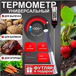 Термометр универсальный  в тубусе ,щуп 15см
