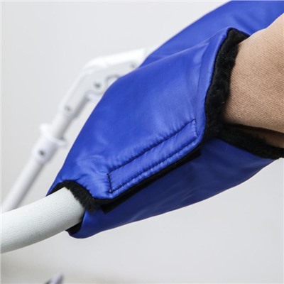 Муфта на ручку коляски, синяя