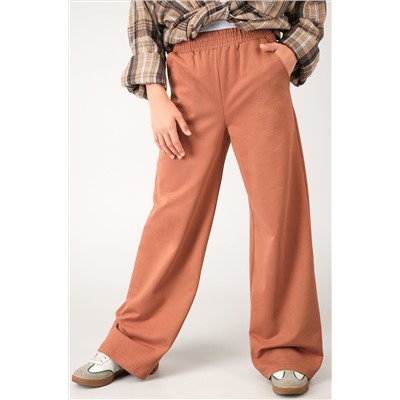 Брюки палаццо из футера для девочки Happyfox