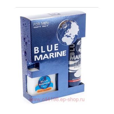 Festiva Подарочный набор Blue Marine Бальзам после бритья 100 мл + Пена для бритья 200мл 075
