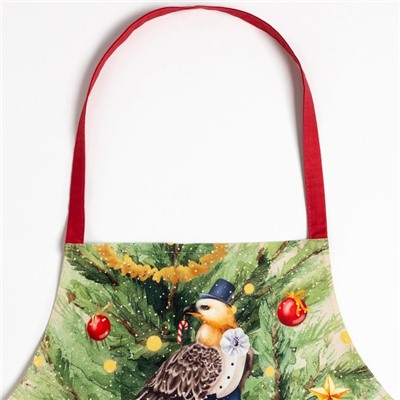 Фартук новогодний «Этель» Noble Christmas 60×70 см, 100% хлопок, саржа 190 г/м²