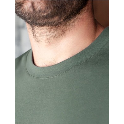 Футболка полуприлегающего кроя с принтом из премиального хлопка