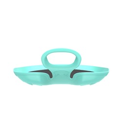 Санки-ледянки с мягкой сидушкой «Вираж», бирюзовые, 39×37 см