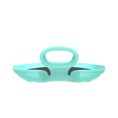 Санки-ледянки с мягкой сидушкой «Вираж», бирюзовые, 39×37 см