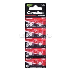 Батарейки алкалиновые Camelion AG3-BP10(%Hg)AG3 392 BL10