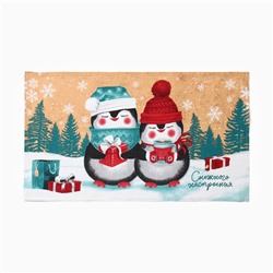 Набор новогодних кухонных полотенец Доляна «Снежного настроения » 35×60 см-2 штуки, 100% хлопок