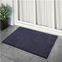 Коврик придверный влаговпитывающий, ребристый, «Стандарт», 80×120 см, серый