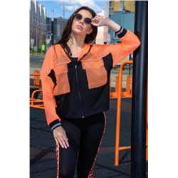 Комплект 8133 (толстовка_топ) (Розовый)