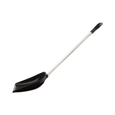 Лопата для уборки снега, пластиковый ковш 410×418 мм, оцинкованная планка, алюминиевый черенок, «Метель»