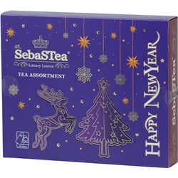 SebaSTea. Новый год. Christmas Deer (фиолетовая) карт.упаковка, 20 пак.